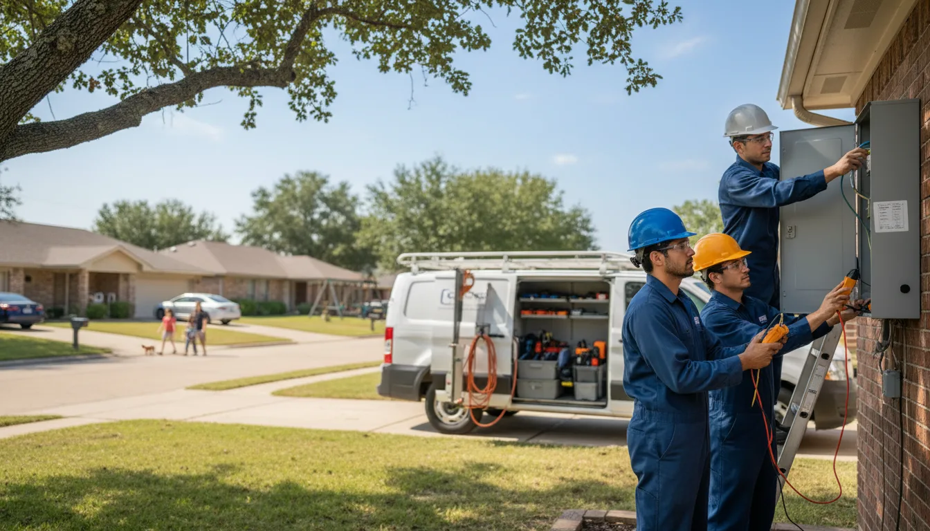 Certified electrician providing emergency electrical services in Shallowater, TX